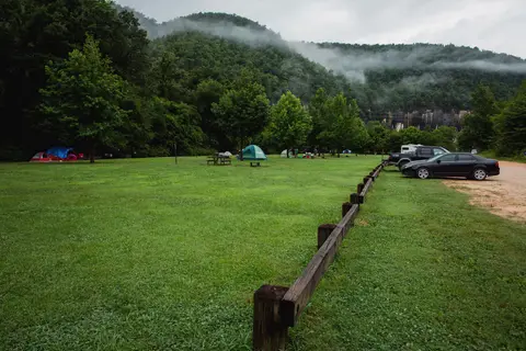 Tents at Steel Creek campground
