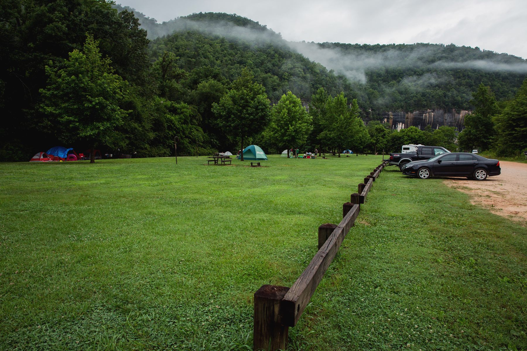 Tents at Steel Creek campground